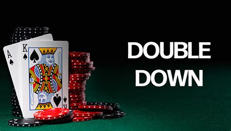 when can you double down in blackjack.